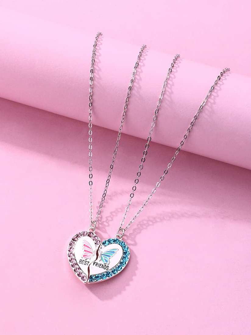 Sterling Silver Best Friends Necklace Piece Friendship Necklace