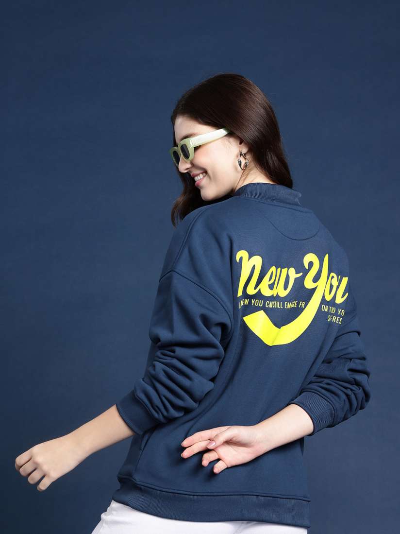 Sweatshirt for womens online myntra best sale