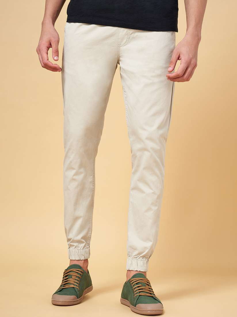 Buy Urban Ranger by pantaloons Men Cotton Slim Fit Joggers Trousers for Men 23589876 Myntra