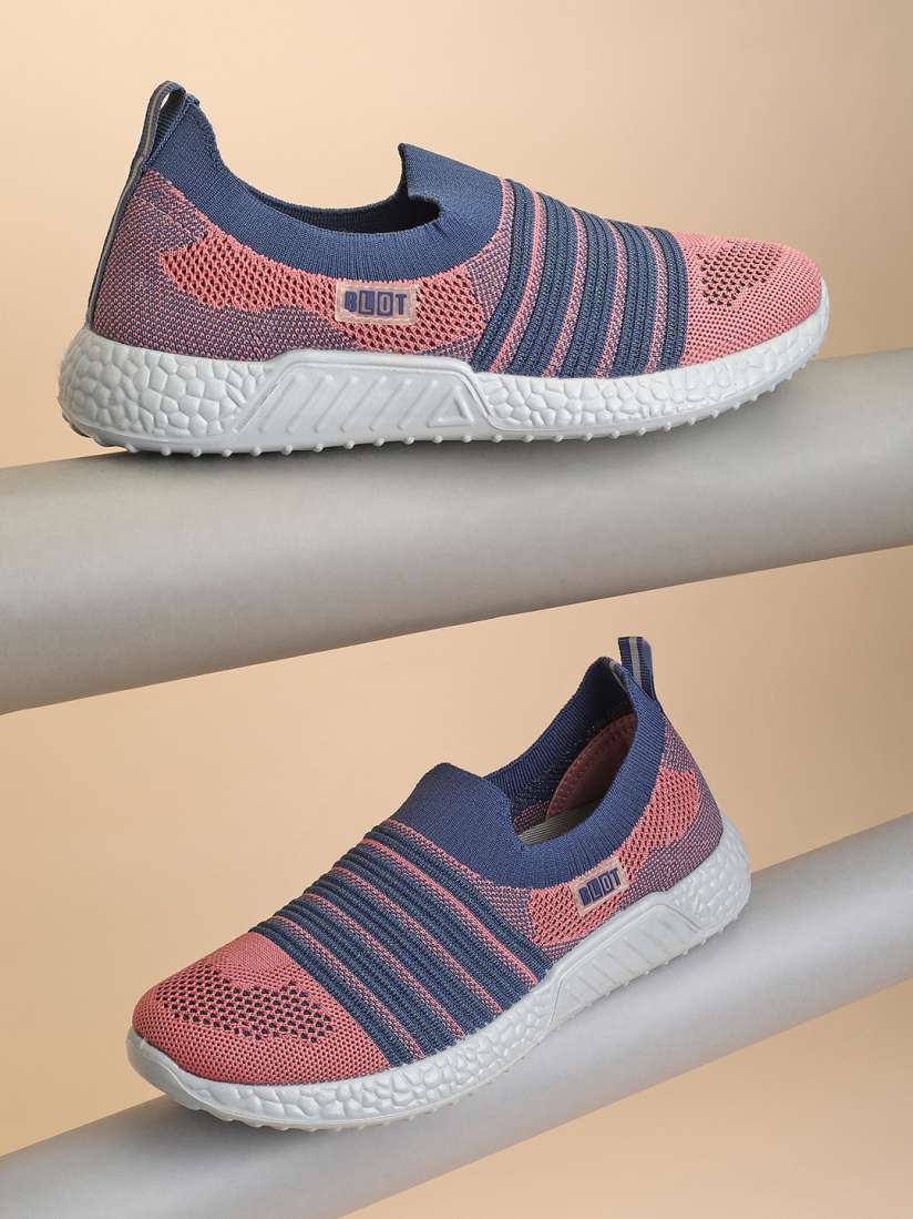 Buy Paragon Women Woven Design Mesh Comfort Insole Contrast Sole Slip On Sneakers Casual Shoes for Women 23602762 Myntra