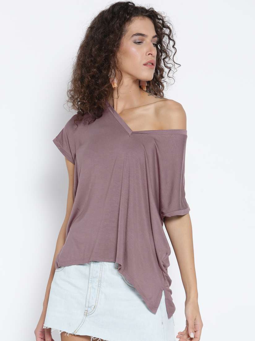 Buy FOREVER 21 Women Mauve Solid Top Tops for Women 2360908 Myntra