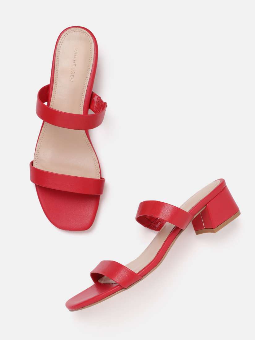 Red heels myntra best sale