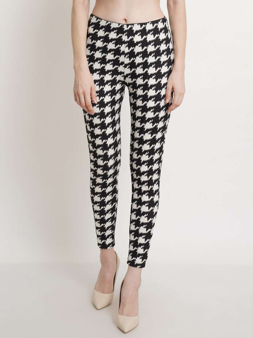 Printed jeggings myntra on sale