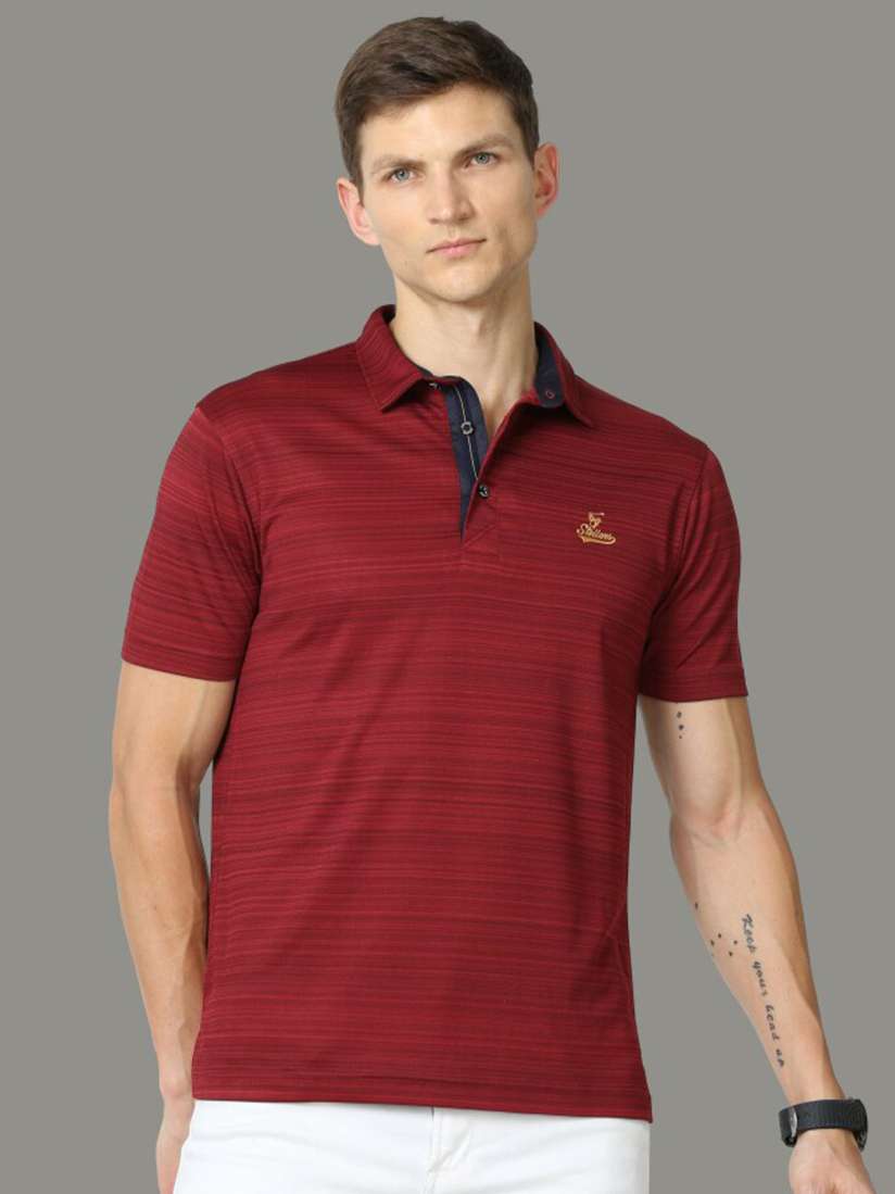 Buy STELLERS Striped Polo Collar T shirt Tshirts for Men 23616106 Myntra
