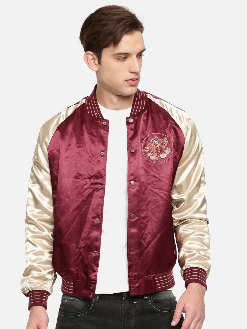 Embroidered bomber jacket mens hotsell