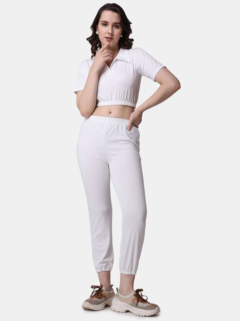 Joggers with collared shirt deals