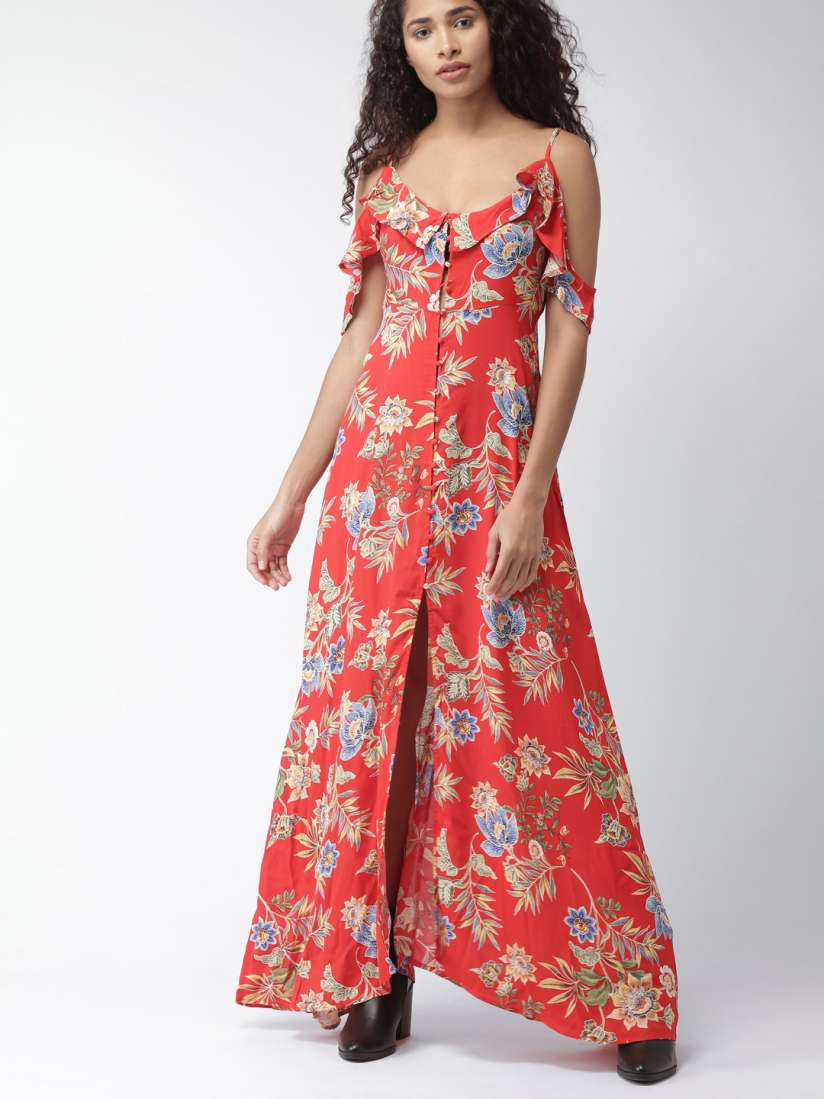 Forever 21 red maxi dress cheap