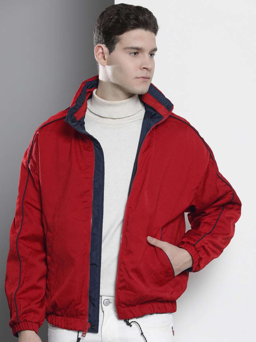 Buy Tommy Hilfiger Solid Reversible Bomber Jacket with Embroidered Detail Jackets for Men 23632286 Myntra