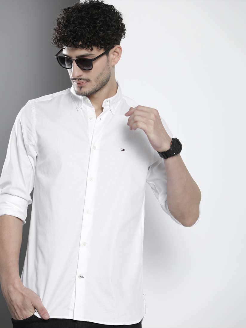 Buy Tommy Hilfiger Slim Fit Textured Casual Shirt Shirts for Men 23632560 Myntra