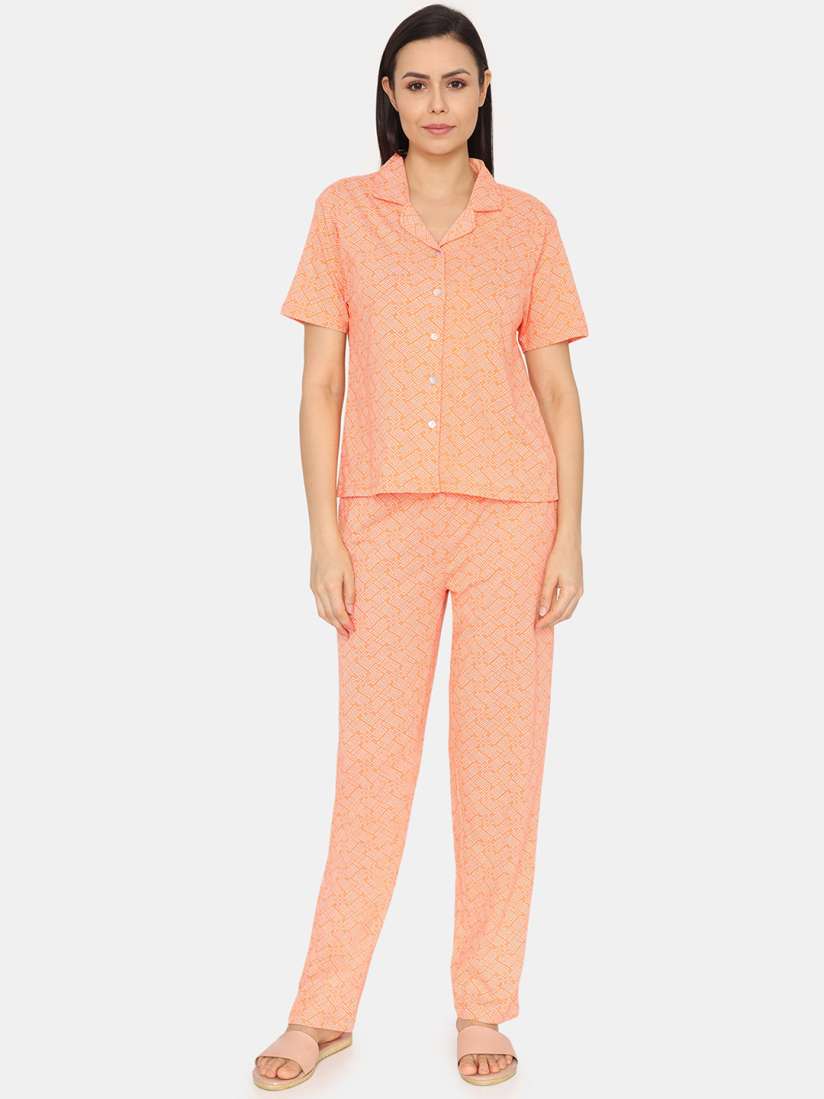 Buy Zivame Geometric Printed Night suit Night suits for Women 23633402 Myntra
