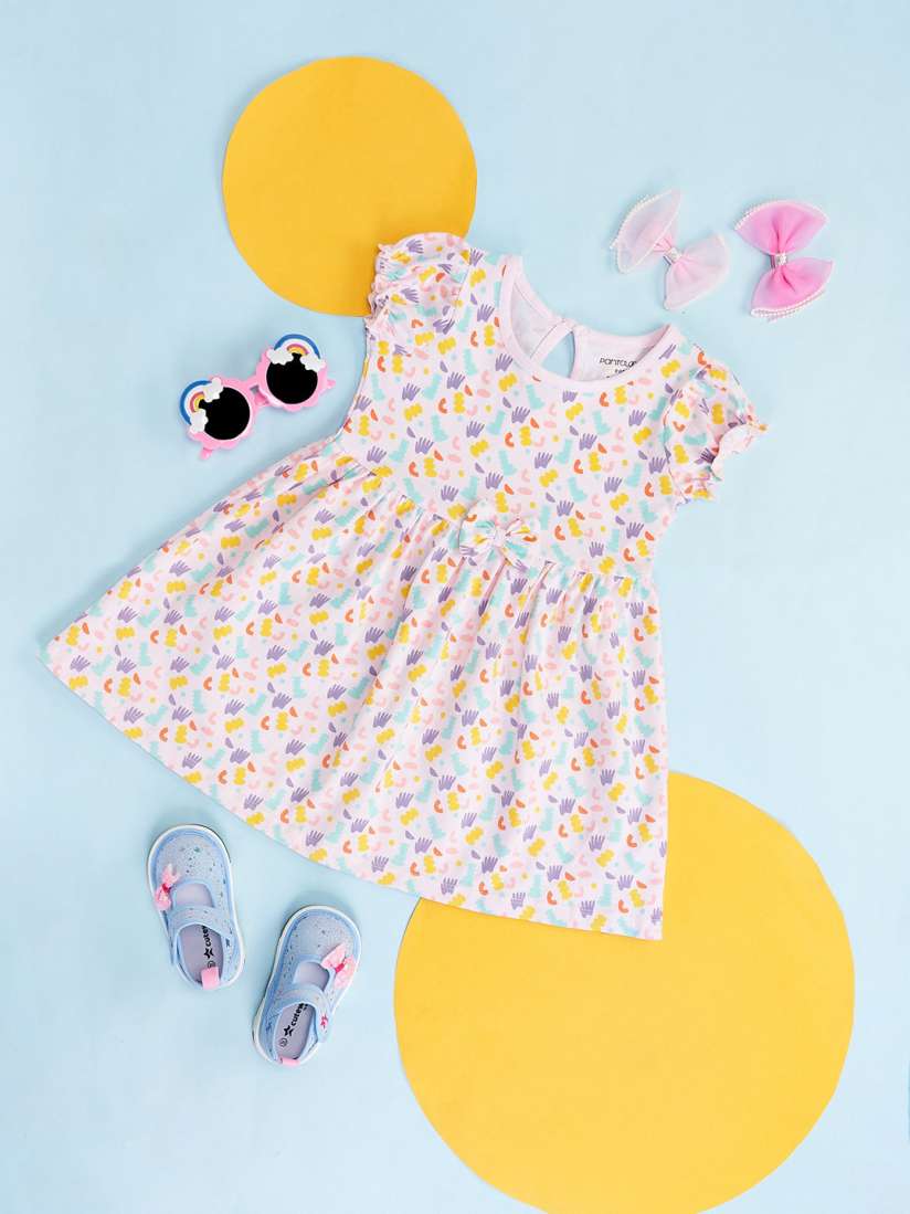 Buy Pantaloons Baby Infant Girls Abstract Printed Fit Flare Cotton Dress Dresses for Girls 23637962 Myntra