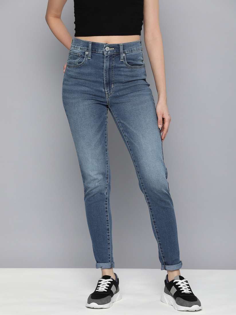 Buy Levis Women Super Skinny Fit High Rise Heavy Fade Stretchable Jeans Jeans for Women 23638676 Myntra