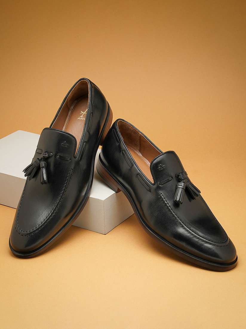 Buy Arrow Men Leather Tassel Formal Loafers Formal Shoes for Men 23640732 Myntra
