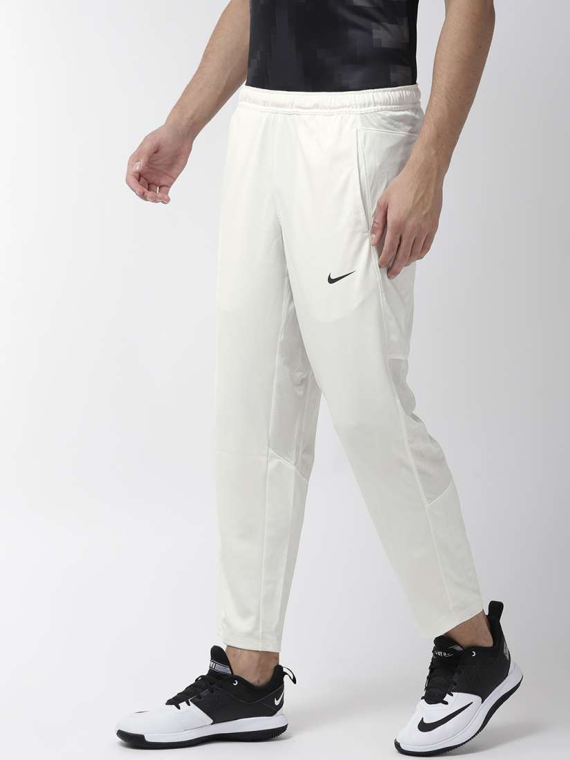 Buy Nike Men Off White AS TS Dry Cricket Track Pants Track Pants for Men 2364269 Myntra