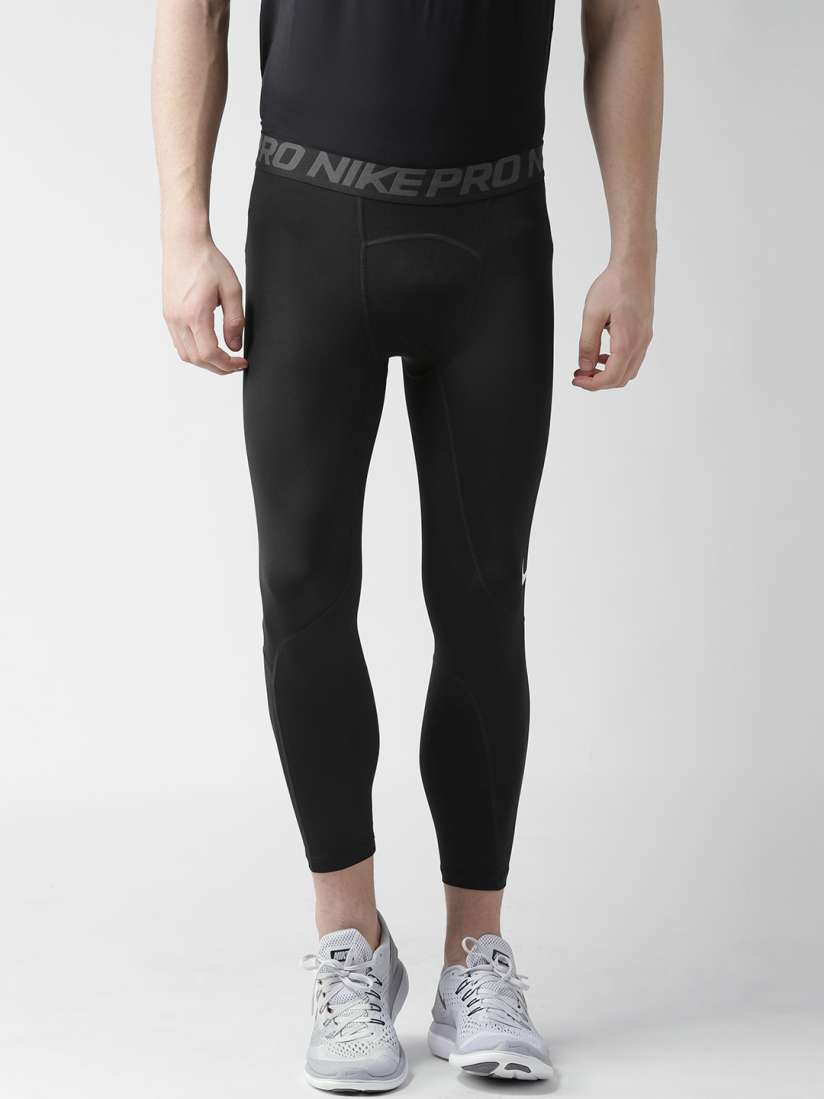 Buy Nike Men Black AS 3QT Solid Training Tights Tights for Men 2364340 Myntra