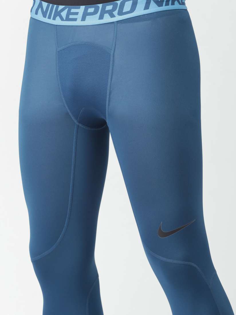 Buy Nike Blue Printed Compression Pro Tights Tights for Men 2364341 Myntra