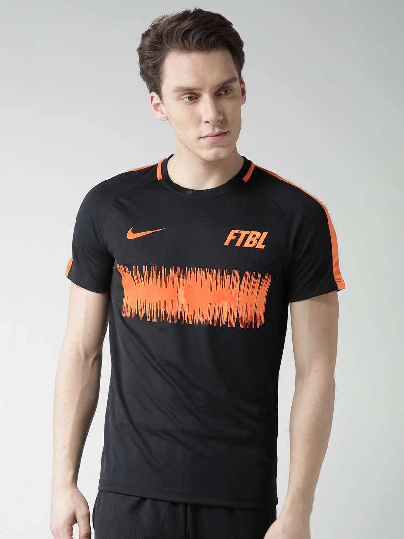 Buy Nike Black AS Dry Academy GX Printed Football T shirt Tshirts for Men 2364425 Myntra