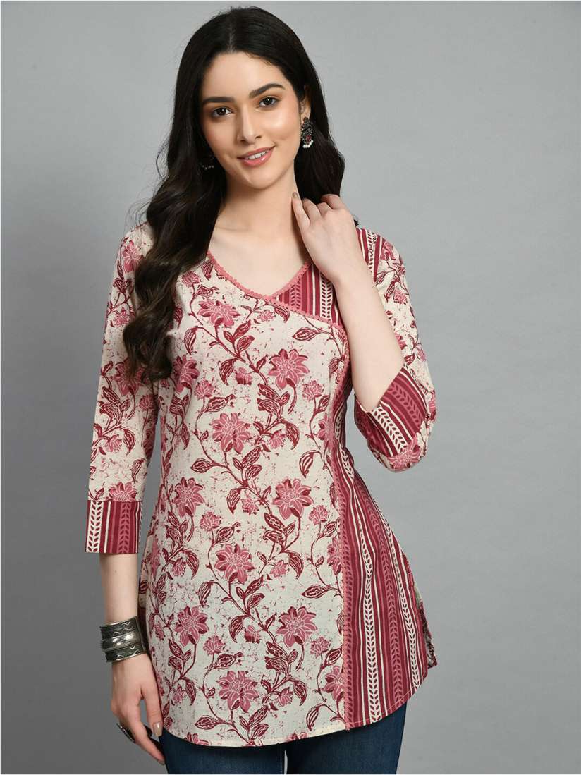 Buy MEESAN Floral Printed Tunic Tunics for Women 23648470 Myntra