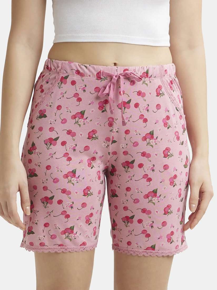 Buy Jockey Micro Modal Cotton Relaxed Fit Printed Shorts RX10 Shorts for Women 23648514 Myntra