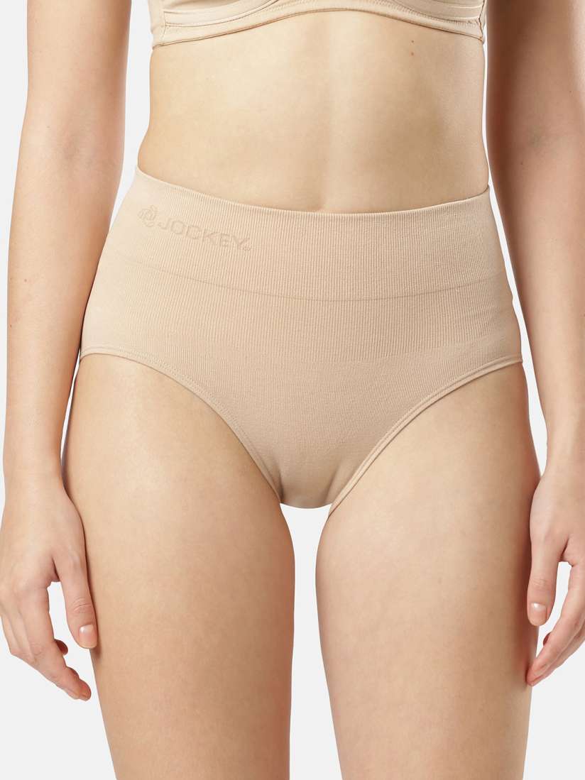 Buy Jockey High Waist Seamfree Shorts Shapewear with Breathable Inner Thigh Panel Shapewear for Women 23648604 Myntra
