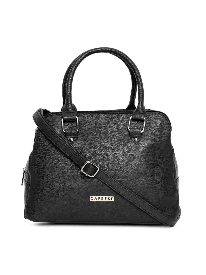 Buy Caprese Black Solid Handheld Bag Handbags for Women 2364939 Myntra