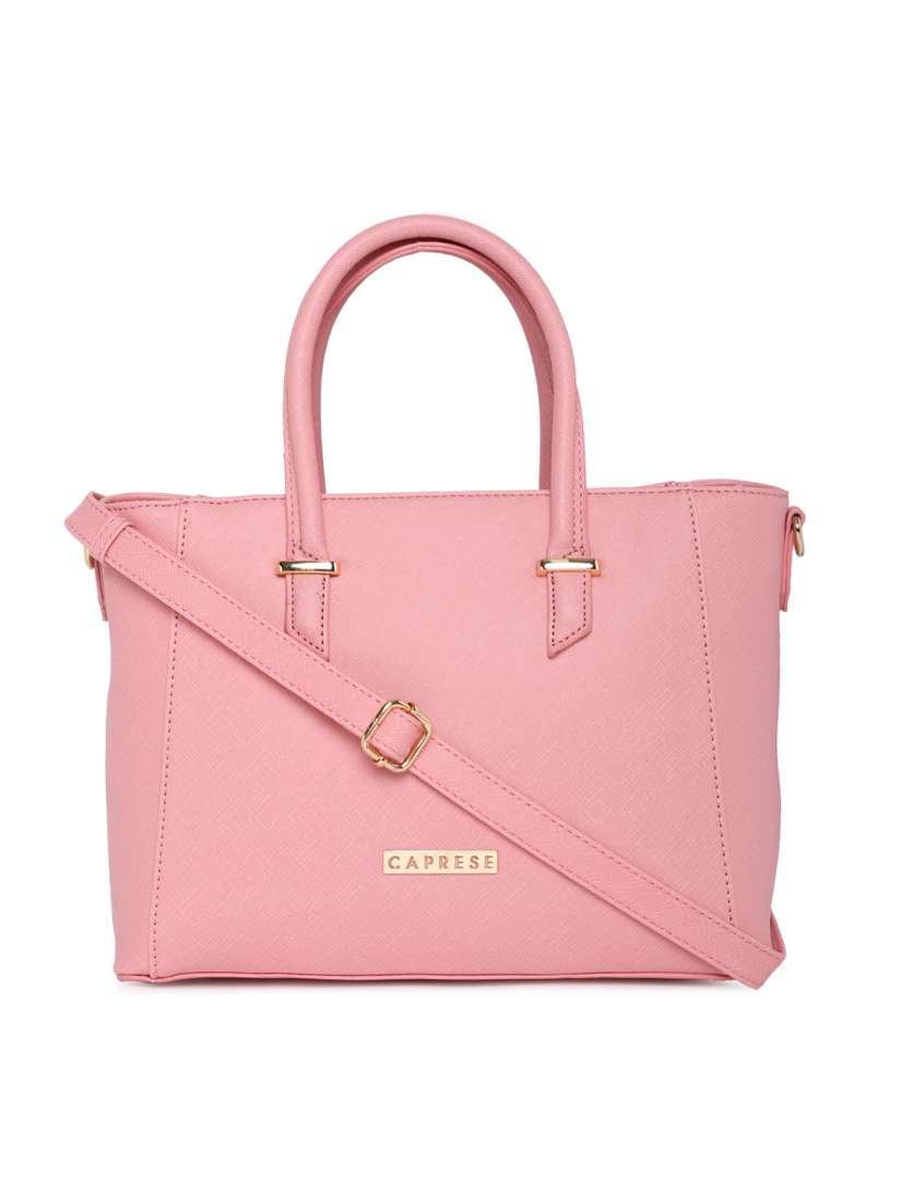 Buy Caprese Pink Solid Handheld Bag Handbags for Women 2364963 Myntra