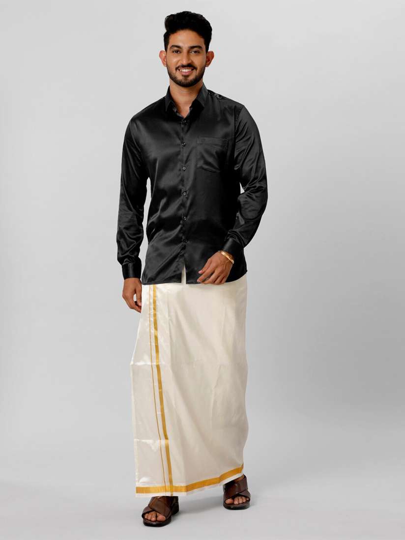 Buy Ramraj Cotton Blend Shirt With Dhoti Clothing Set for Men 23664372 Myntra