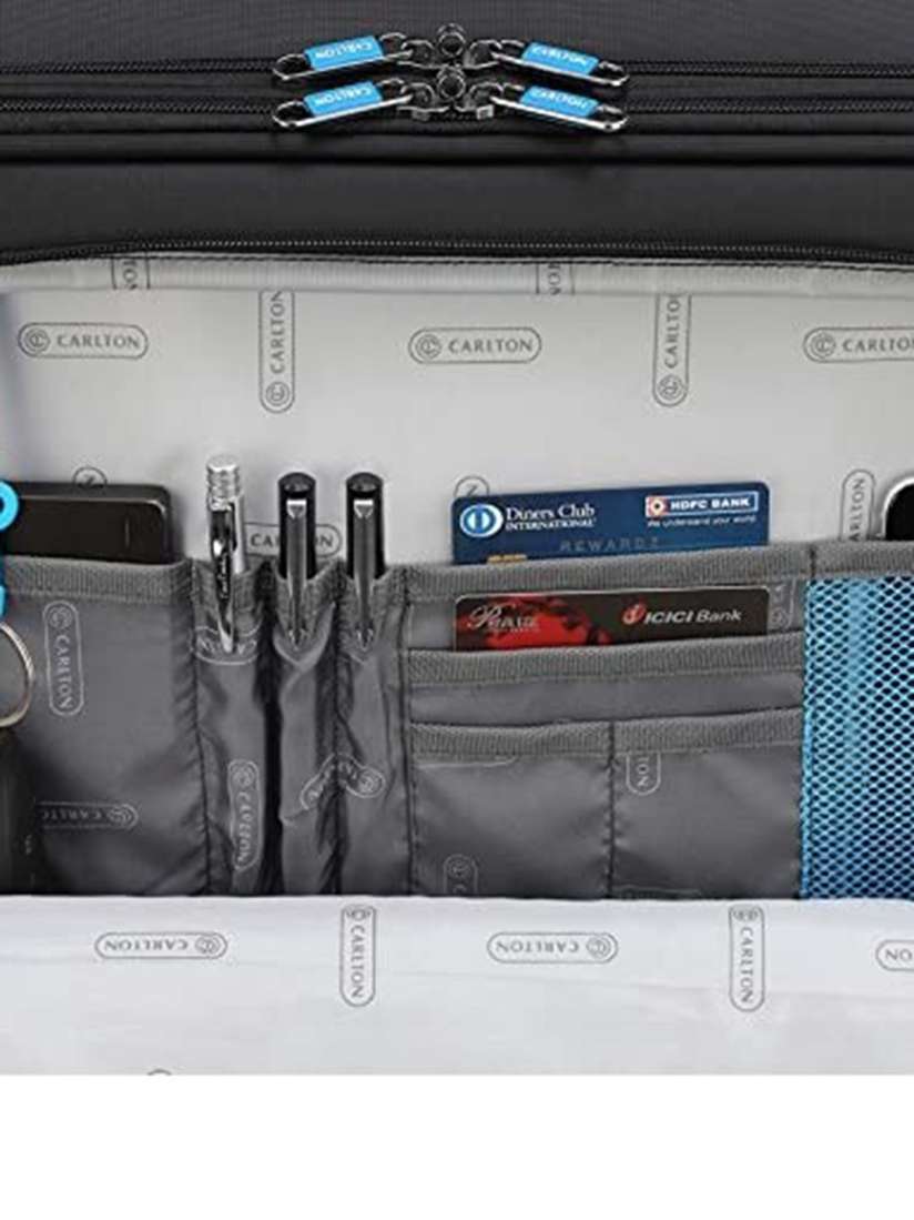 Buy CARLTON Soft Sided Cabin Trolley Bag With Laptop Compartment Trolley Bag for Unisex 23679060 Myntra