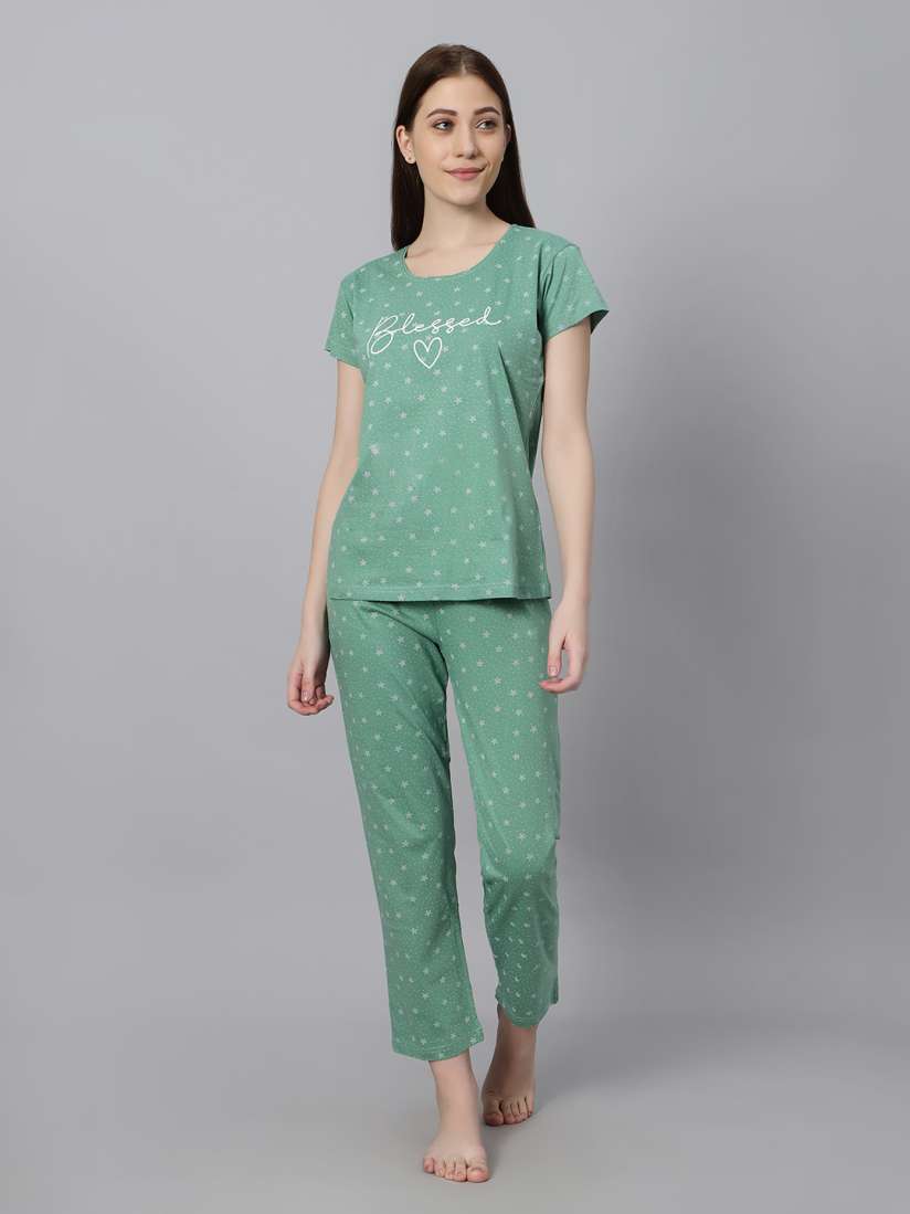 Buy DZZO Printed Night suit Night suits for Women 23683388 Myntra