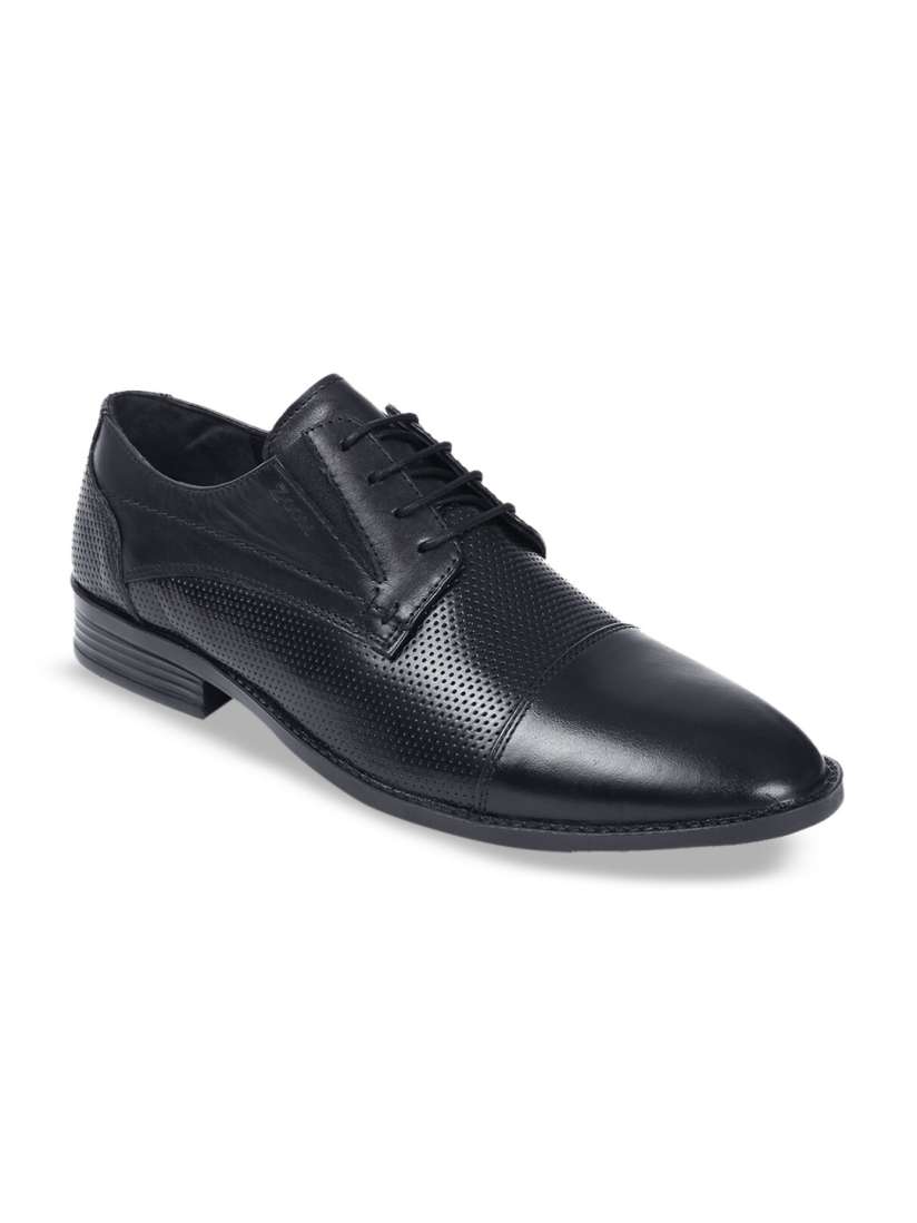 Buy Zoom Shoes Men Textured Leather Pointed Toe Formal Derbys Formal Shoes for Men 23683408 Myntra