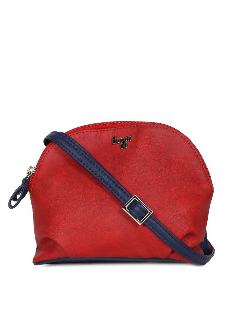 Baggit red solid sling bag outlet