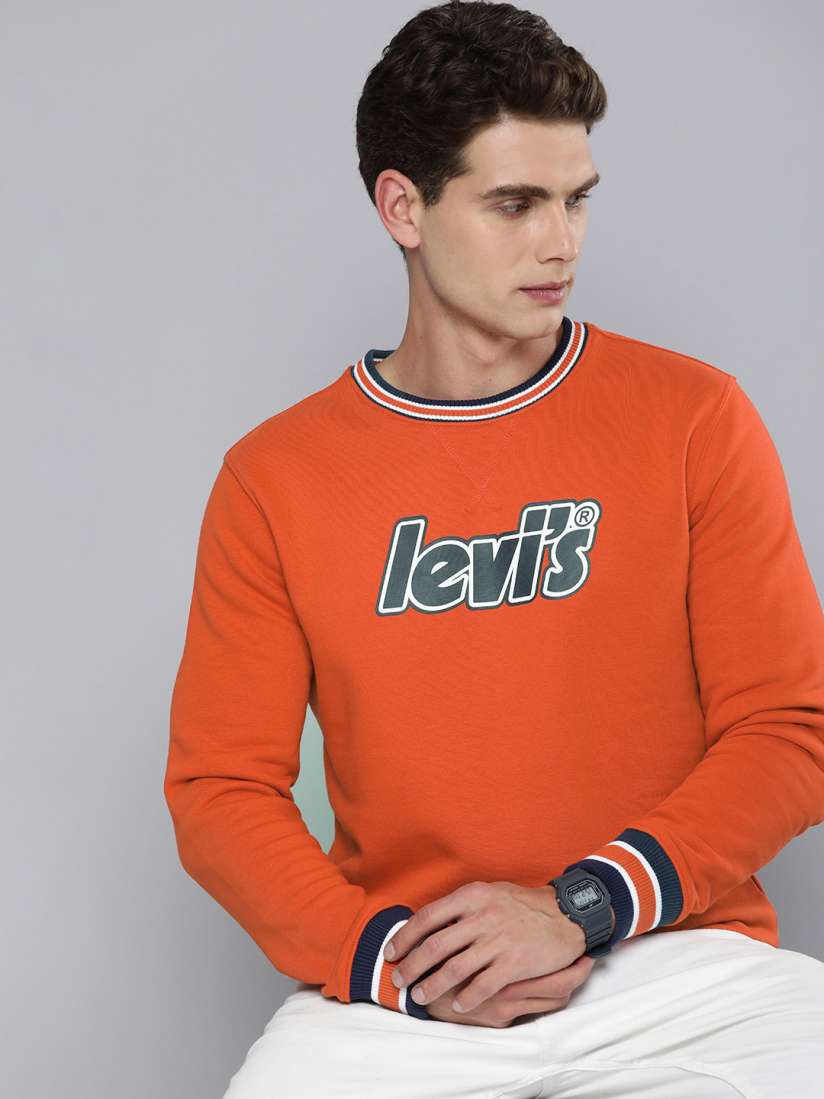 Levi's full sleeve printed men's sweatshirt best sale