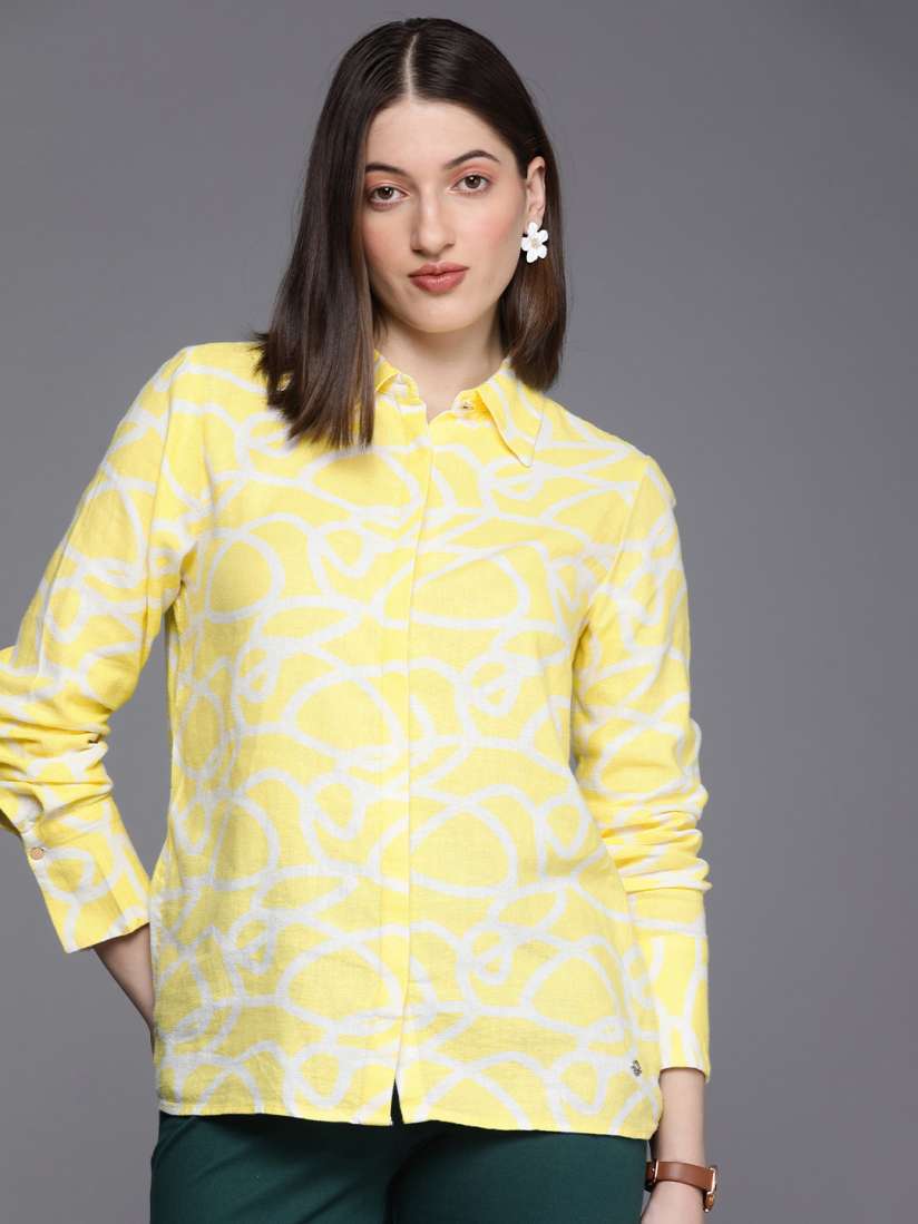 Buy Allen Solly Woman Printed Casual Shirt Shirts for Women 23689738 Myntra