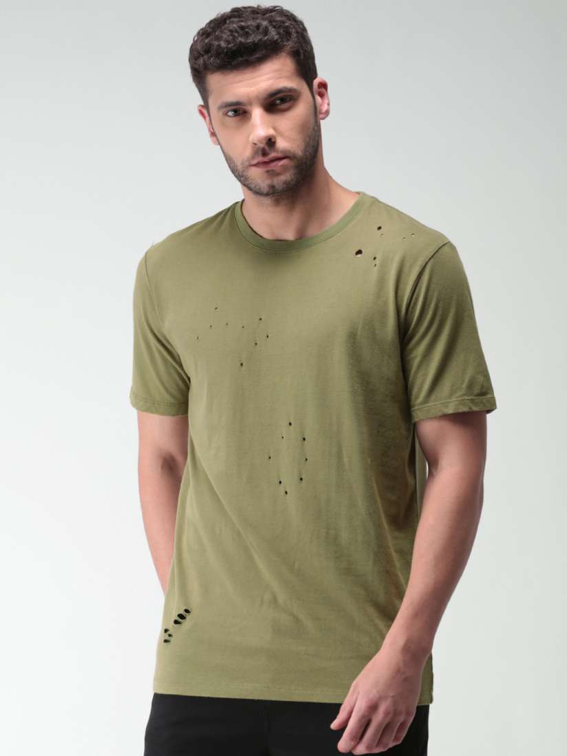 Distressed t shirt mens india discount