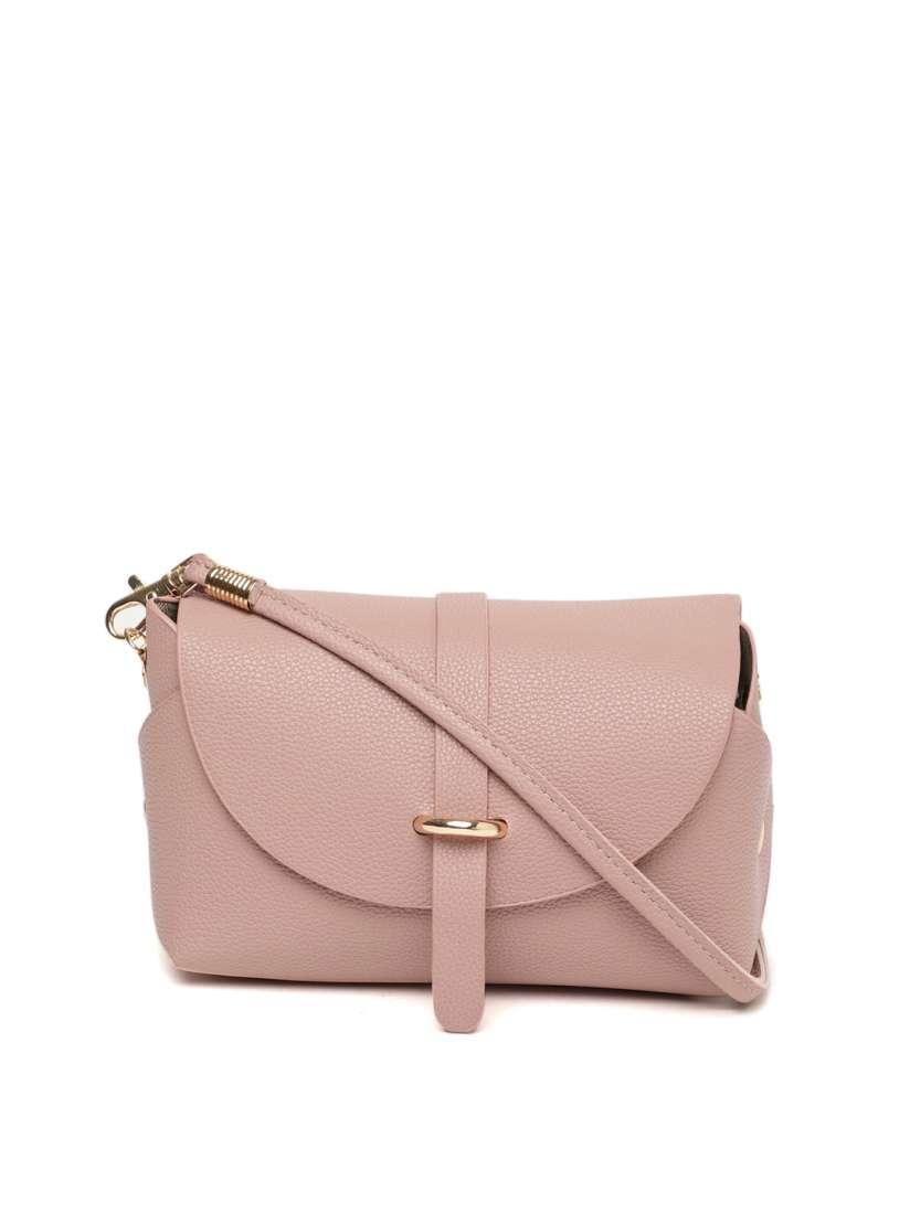 Buy DressBerry Pink Textured Sling Bag Handbags for Women 2370101 Myntra