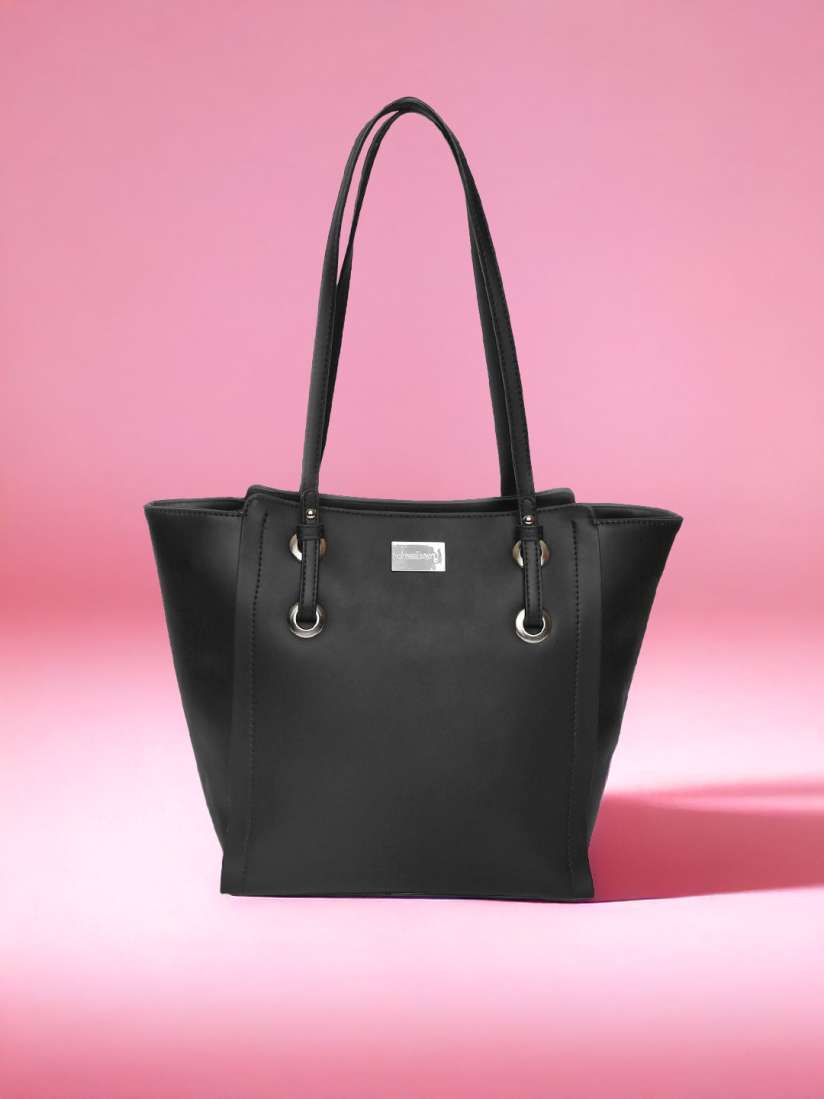 Buy DressBerry Black Solid Shoulder Bag Handbags for Women 2370222 Myntra