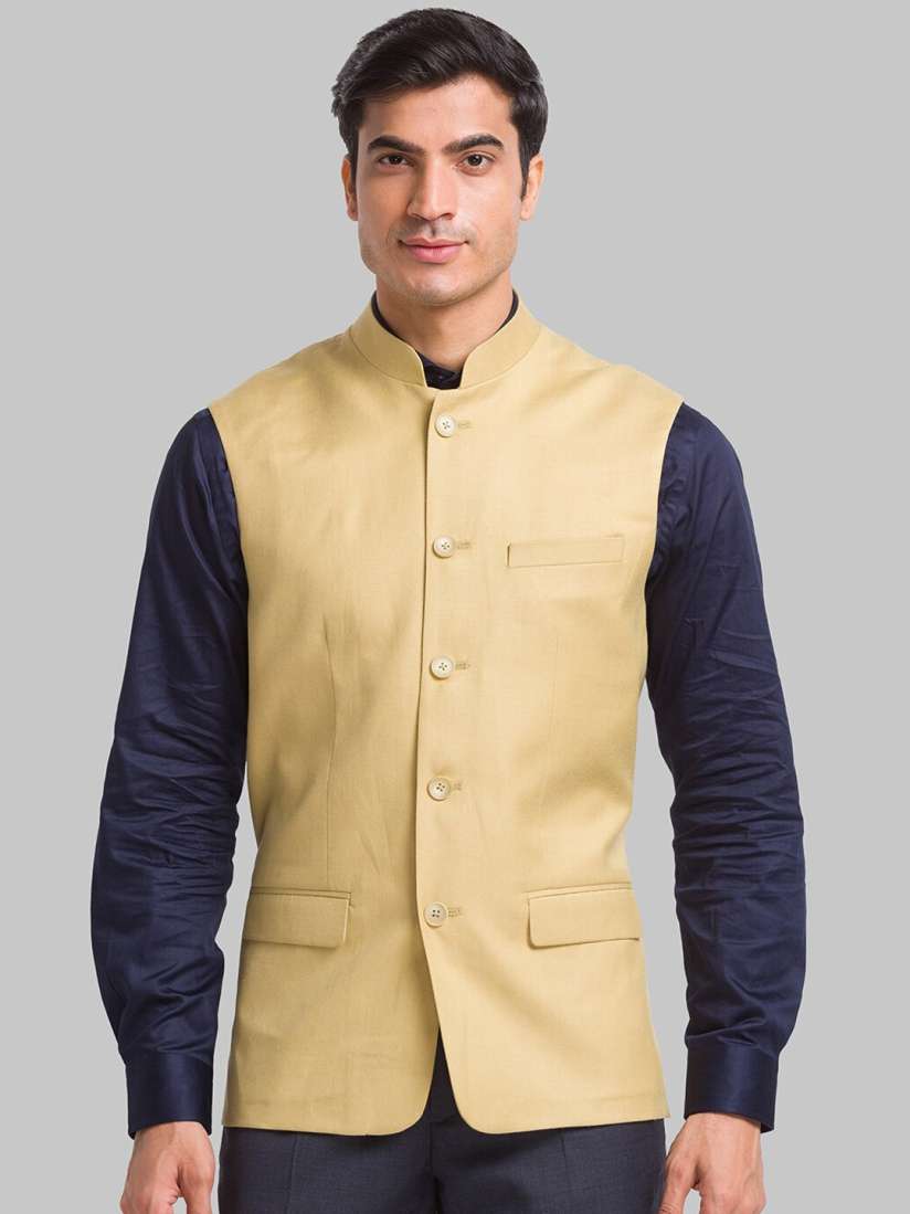 Buy Park Avenue Slim Fit Woven Nehru Jacket Nehru Jackets for Men 23705318 Myntra