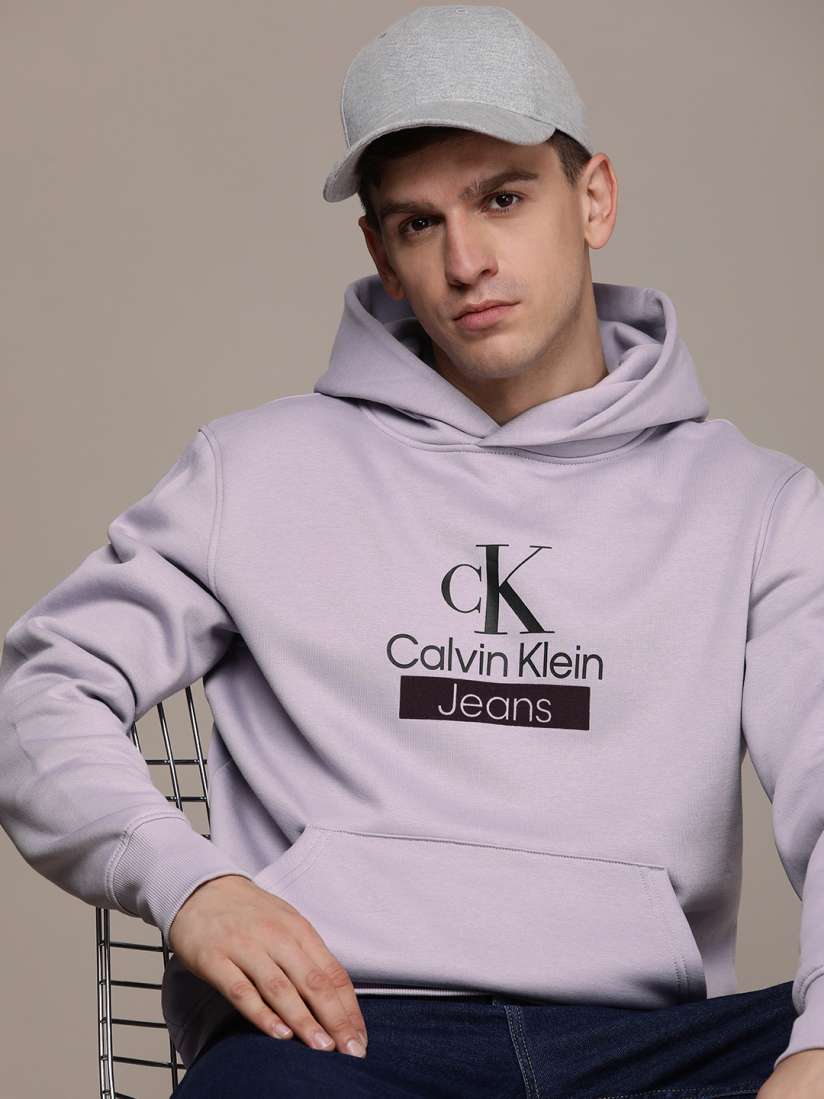Mens calvin klein hoodie sale discount