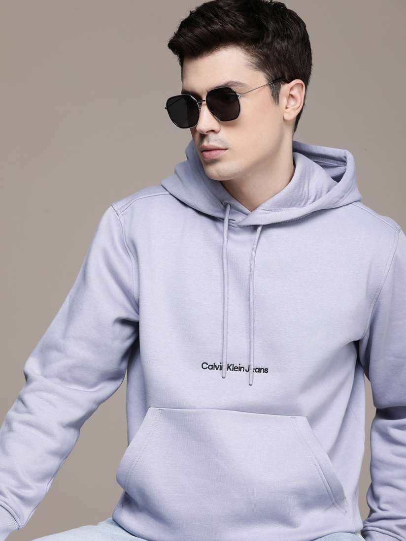 Buy Calvin Klein Jeans Hooded Casual Sweatshirt Sweatshirts for Men 23710918 Myntra