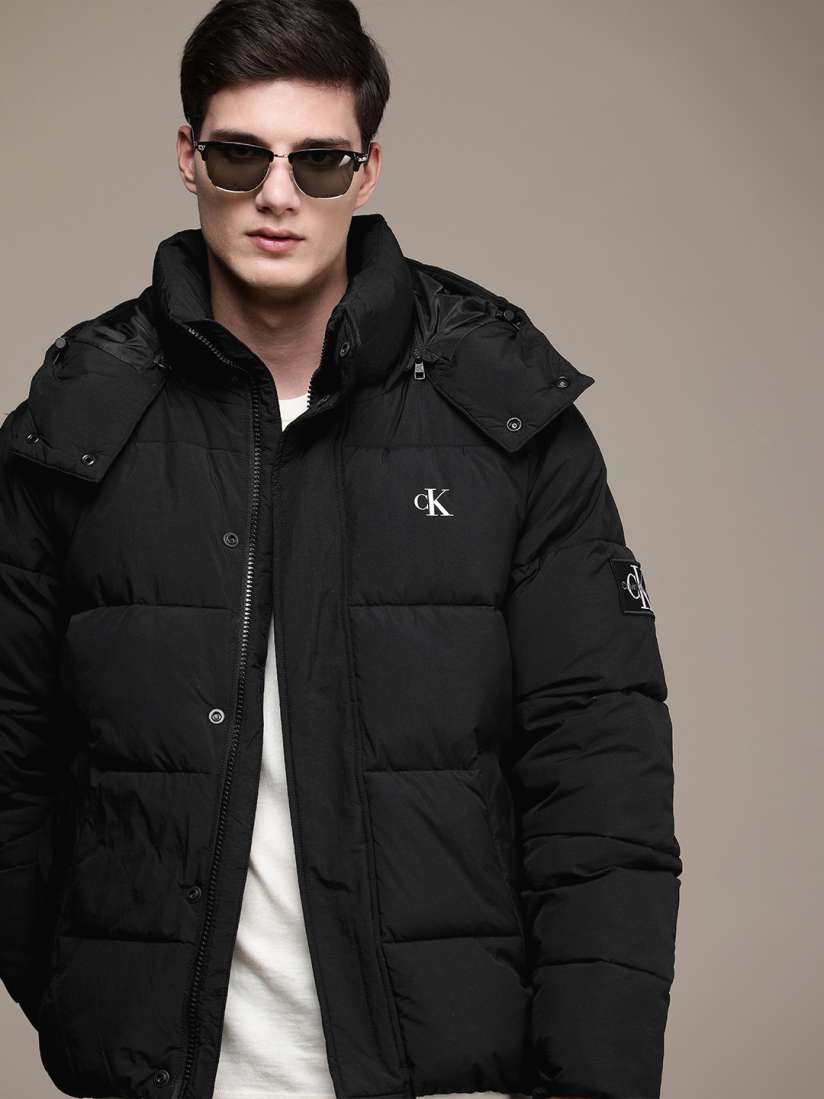 Buy Calvin Klein Jeans Hooded Puffer Jacket Jackets for Men 23711032 Myntra