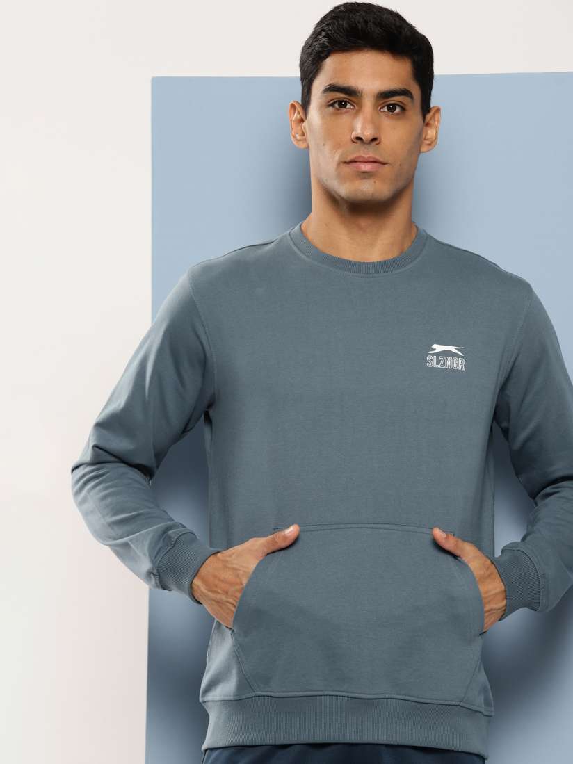 Buy Slazenger Solid Lifestyle Sweatshirt Sweatshirts for Men 23712236 Myntra