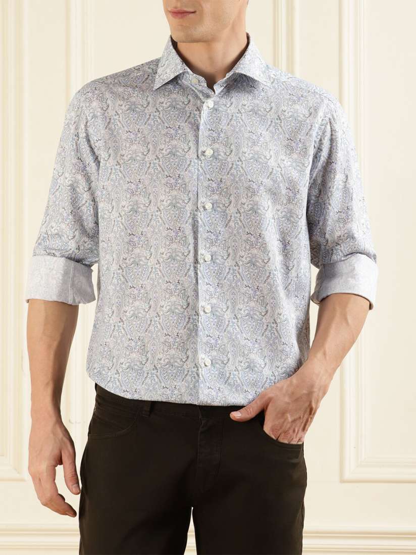 Buy Eton Floral Printed Cotton Opaque Casual Shirt Shirts for Men 23718018 Myntra