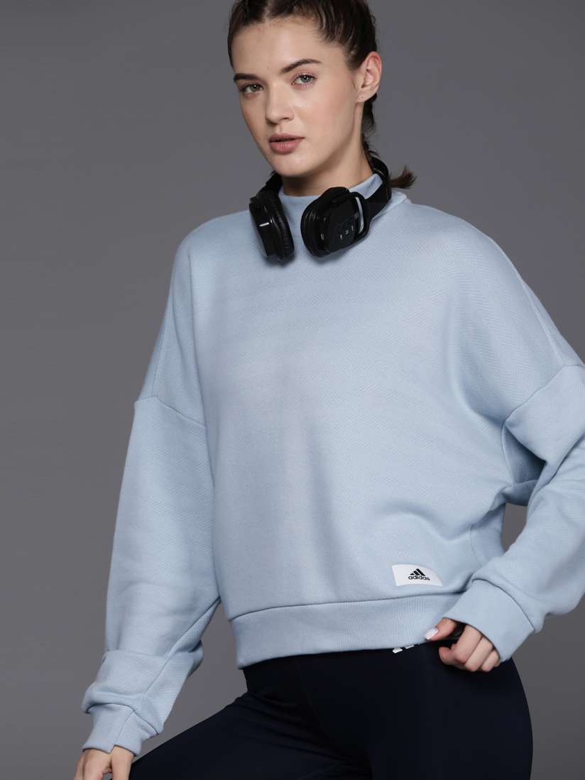 Adidas high neck sweatshirt clearance