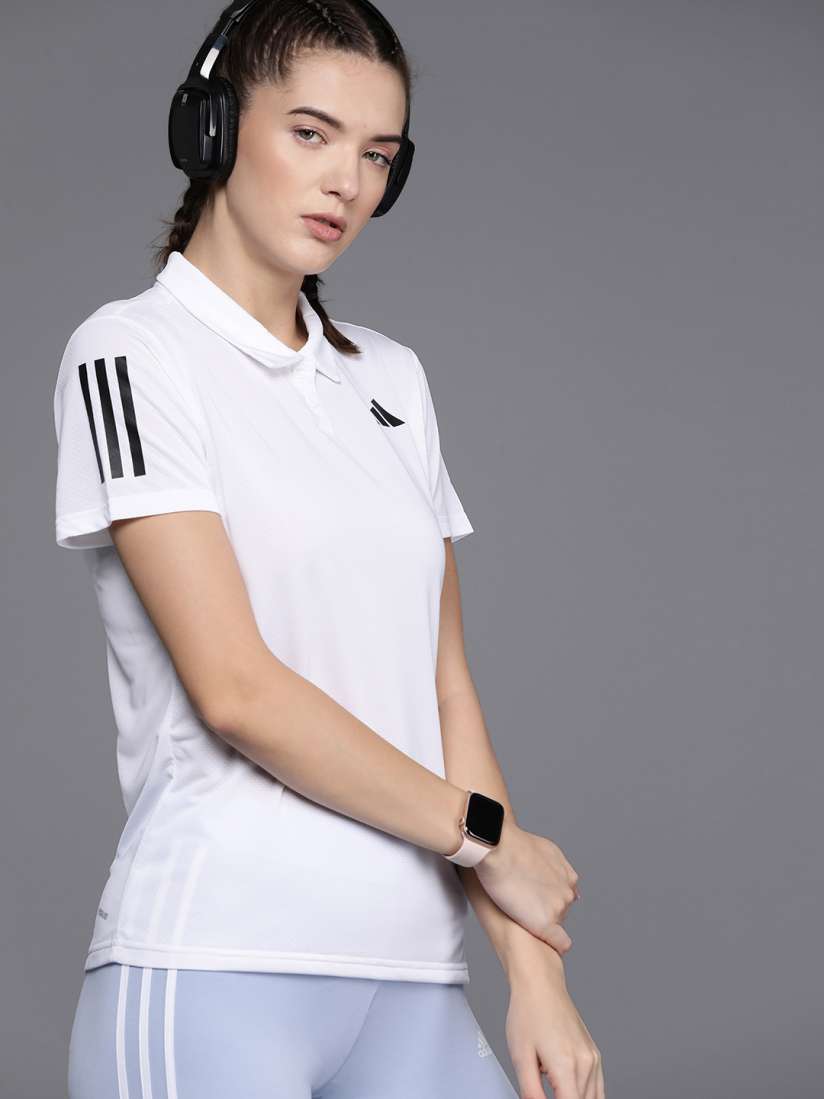 Womens adidas t shirt white best sale