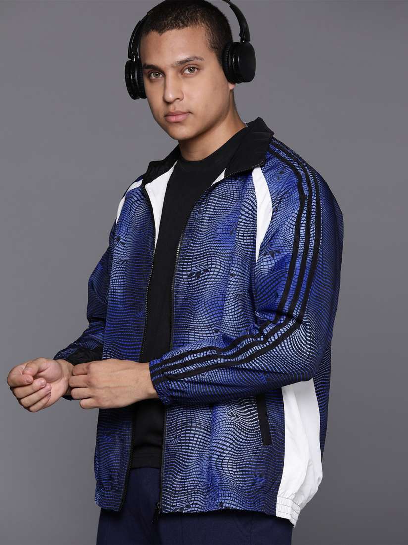 Adidas lotus print jacket top