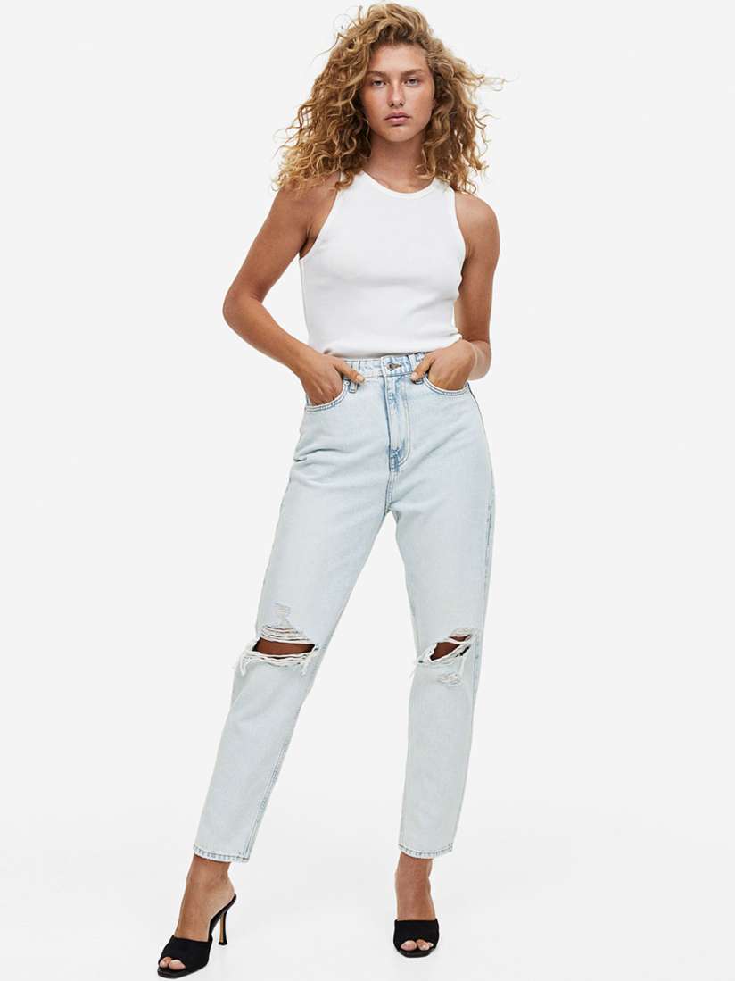Ripped jeans womens h&m cheap