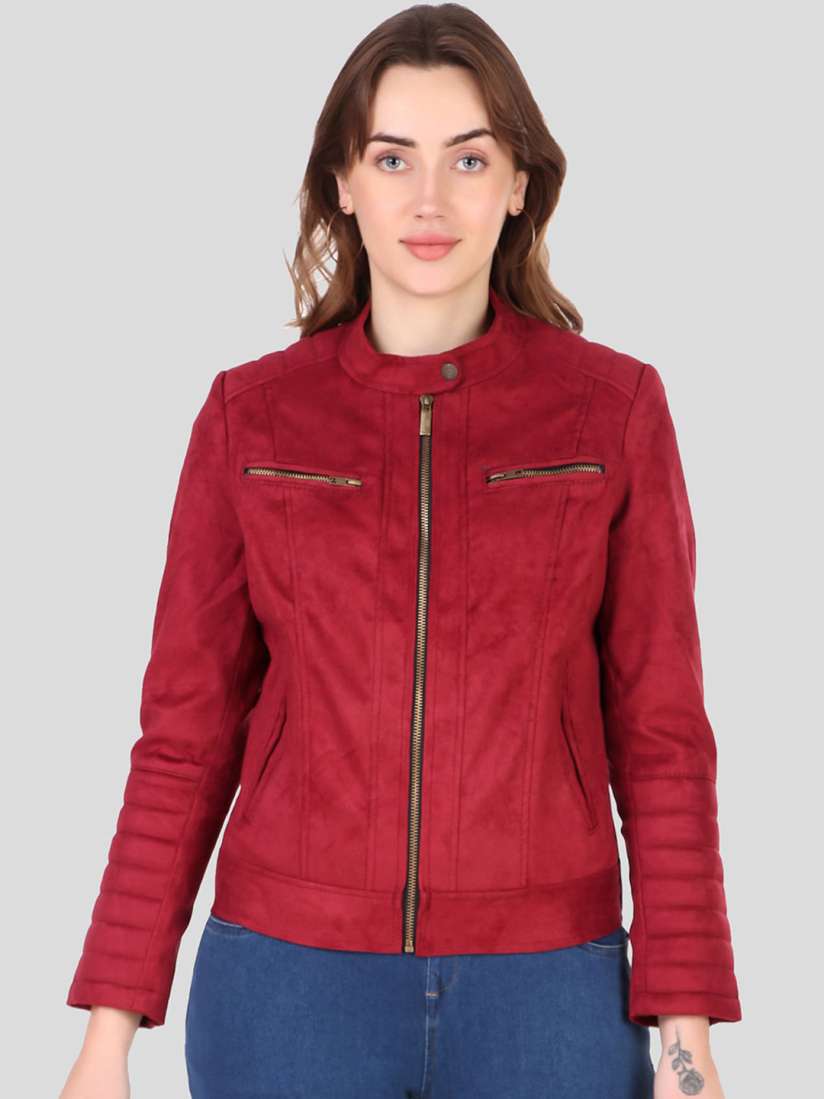 Biker jacket myntra best sale