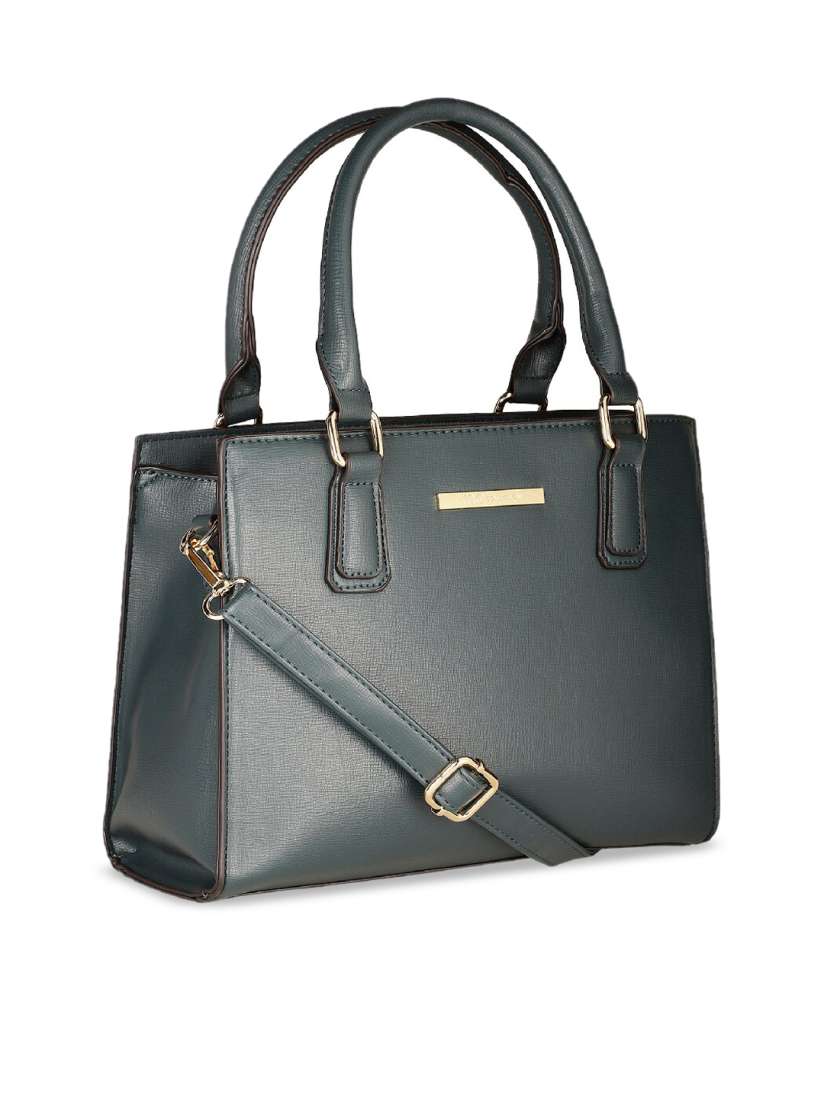 Buy Marie Claire Black Leather Structured Handheld Bag Handbags for Women 23727522 Myntra