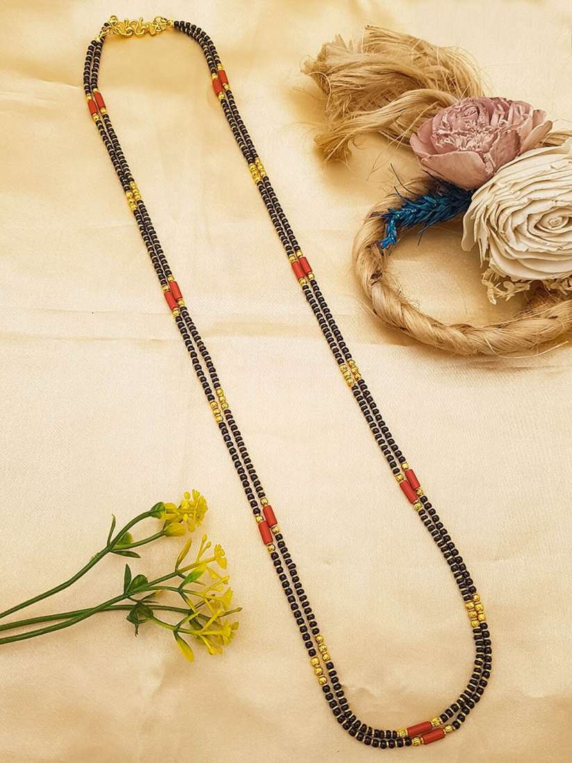 Buy GRIIHAM Gold Plated Beaded Mangalsutra Mangalsutra for Women 23730302 Myntra