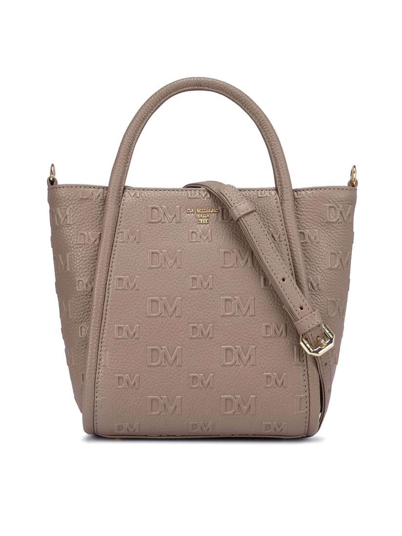 Buy Da Milano Embellished Leather Oversized Shopper Tote Bag with Cut Work Handbags for Women 23737124 Myntra